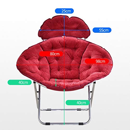 Moon Chairs for Adults Camping Lazy Chair and Footstool Comfy Chair for