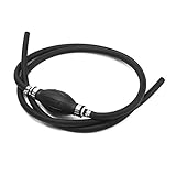 Smiful Fuel Line Assembly, 3/8" / 5/16" Hose Line Marine Outboard Boat Motor RVs Fuel Assembly with Primer Bulb Steel Hose Clamps 6FT (3/8"-Rubber) (Rubber-3/8)