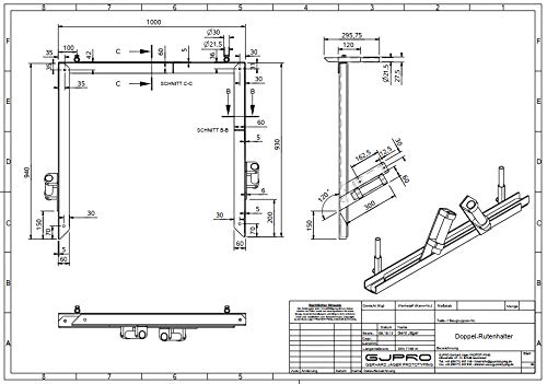 LDPOWER Waller-Rutenhalter -schwere, klappbare Ausführung- – Bild 6