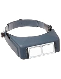 Donegan OptiVISOR LX, binoculares con lupa Lensplate #4, aumento de 2X a una distancia focal de 10"