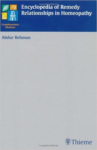 Encyclopedia Of Remedy Relationships In Homeopathy Complementary Medicine Abdur Rehman 9781588902160 Amazon Com Books