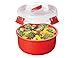 Sistema Microwave Collection Round Bowl, 30.4 oz./0.9 L, Red