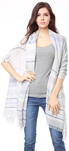Cotton Or Linen Scarf Lightweight Light Shawl Wrap For Men & Women