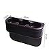 Binmer(TM) Black 2 Cup Holder Drink Beverage Seat wedge Car Auto Truck Universal Mount