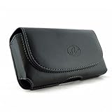 Leather Sideways Belt Clip Case Pouch Cover Magnetic Closure for LG 306G NEW!