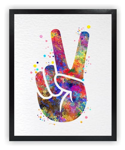 Dignovel Studios Peace Hand Sign Art Print