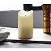 3D Flameless Led Candle With Timer, Moving Wick Pillar Candle for Home Decoration, 3.75x6.5 Inch, Ivory