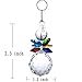 H&D Crystal Ball Pendant Chandelier Prism Hanging Suncatcher (Multi-Color)