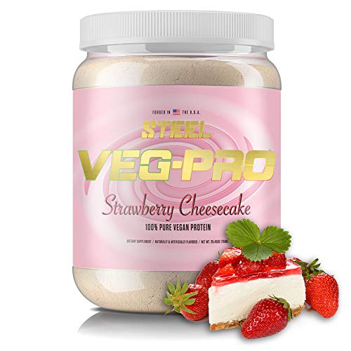 Steel Supplements VegPRO Vegan Protein Powder, Strawberry Cheesecake