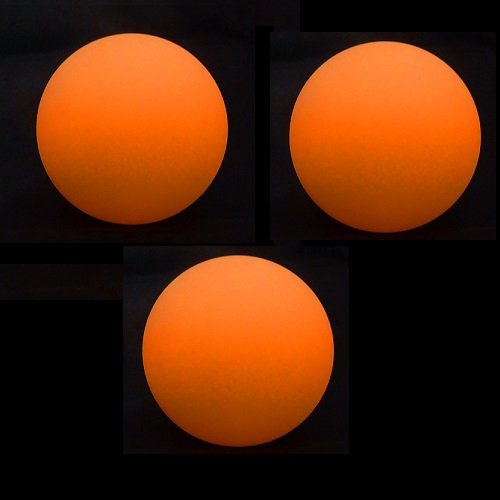 Cascade Juggling 3 x Pro LED Juggling Balls Set Bag - 70mm Quality Glow Juggling Ball Set (Orange)