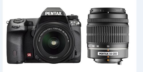 Pentax K-5 IIS 16.3 MP DSLR With 18-55mm DAL and 50-200 DAL lens kit (Black) Pentax K-5 IIS 16.3 MP DSLR With 18-55mm DAL and 50-200 DAL lens kit (Black)