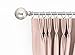 Sheffield Home, AMG and Enchante Accessories Window Treatment Mercury Glass Drapery Curtain Rod Set 36 to 66-Inch, R0852Y-D, Silver
