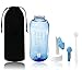 MinGz Nasal Wash System, Nasal Sinus Rinse Bottle Nasal Irrigation 10oz 300ml with 2 Tips for Adults Child, Nasal Cleanse Flow Controller ideal for Rhinitis Sinus Allergy Nose Care