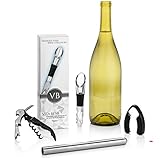 Vita Bene Stainless Steel Wine Chiller Set with built in Aerator