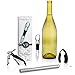 Best Iceless Wine Chiller - Wine Chilling Rod - Aerating Wine Pourer - Wine Chiller Stick Bonus Items -By Vita Bene (Steel)