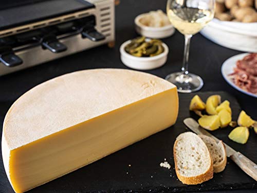 RACLETTE KÄSE - AKTION: Schweizer Raclettekäse 'RACLETTE SWISS' als 1/2 (halber) Käse Laib 2,4 kg - VAKUUMVERPACKT…