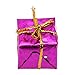 UINKE Assorted Colors Miniature Gift Boxes Shiny Foil Colorful Square Small Boxes for Christmas Tree Decorations, Set of 12