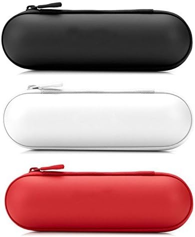 Enking Portable Zipper Hard Case Cover Bag Pouch Shell for Beats Pill Speaker White