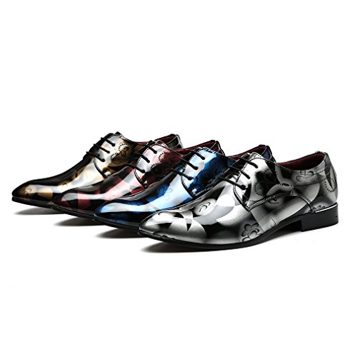 image for Iumer Men's Classic Modern Oxford Shoes Lace Up Leather Lined Perforat