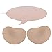 Silicone Bra Inserts, Self-Adhesive Bra Pad Bust Enhancer Breast Pad(1 Pair)-By Fancytoto (Nude)