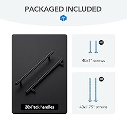 HOME EDIT Black Cabinet Handles 8-3/4 Inch Hole