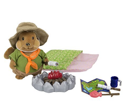 Li'l Woodzeez 17-Piece Camping Playset for Ages 3 and Up