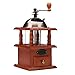 3E Home 23 - 2300 Hand Crank Manual Canister Stainless Steel Burr Coffee Grinder Mill,Stainless Steel Top and Solid Wood Body,4.5” x 4.5” x 8.2”, Brown