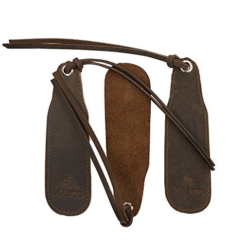 Leather Bookmark Handmade - Genuine Leather Book Marks - Perfect Bookmark for Men Women and Kids | Great Idea for Leather Gifts for Bookworms Writers Relatives and Friends (3 Bookmarks)