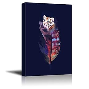 Wall26-Canvas Wall Art-Feather-Giclee Painting Wall Bedroom Living House Decoration Home Art - 12x18 inches