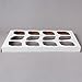 12 Pcs Window Cupcake Boxes [MADE IN USA] White Bakery Cupcake Boxes with Inserts- 14