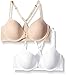 Ellen Tracy Women's 2 Pack Front Close Racerback T-Shirt Bra