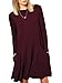 Women's Casual Pockets Plain Simple T-Shirt Tunic Loose Dress