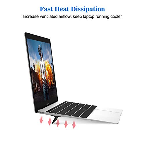 Laptop Computer Holder Desk Stand, Laptop Notebook Tablet Computer Stand for Desk Notebook Tablet Compatible with MacBook Pro, MacBook, MacBook Air, Tablets-Black - Thumbnail 3