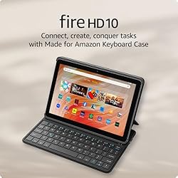 Amazon Fire HD 10 tablet and Keyboard Case