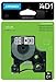 DYMO 45110 Standard D1 Labeling Tape for Label Manager Label Makers, Black print on Clear tape, 1/2'' W x 23' L, 1 cartridge, Authentic, 1/2'' W x 23' L