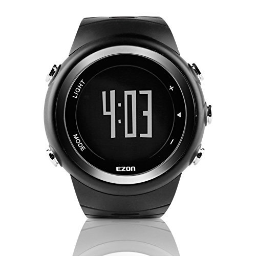 EZON Sports Watch with Big Number Pedometer Calorie Counter Running Digital Wristwatch for Men T023B01