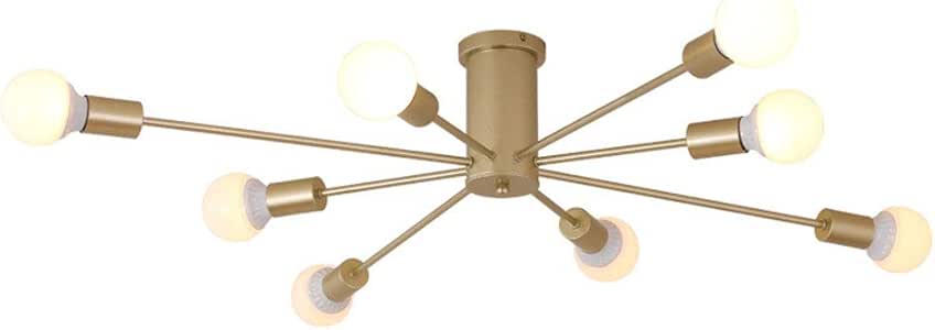 ZHAOYUYU Oro IluminacióN De Techo Moderno LáMparas De ArañA