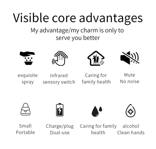 100Ml Alcohol Sanitizer Dispenser Draagbare Touchless Infrarood Sensor Spuit Geschikt Voor Thuis Hotel Winkel Fabriek… - Afbeelding 7