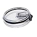 LJY Spill & Leak Proof Tumbler Lid for Yeti Rambler and RTIC Tumblers, 30 oz, 3-Pack (Transparent)