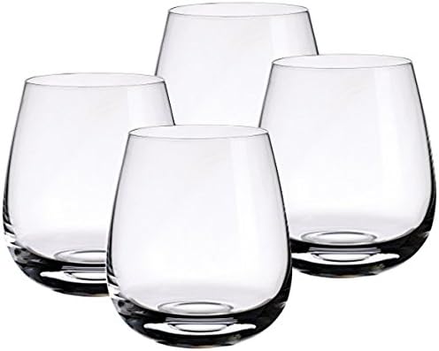 Whiskey Glass Set of 4 - Best Whiskey Set for Christmas Gifts, Office Parties, Birthdays & Weddings. Classic Design for Timeless Elegance by Deluxe Barware Glasses