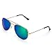Kids Junior Aviator Classic Sunglasses Metal Frame Reflective Lenses By Comcl