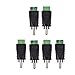 Conwork 6-Pack Phono RCA Male Plug to AV Screw Terminal Audio/Video Connector Adapter