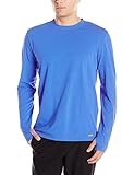 Solstice Apparel Men's Insect Repellent Long Sleeve Tee Shirt, Blue Streak, Medium