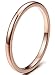 Tungary 2mm Tungsten Carbide Rings for Women Wedding Band Engagement Promise Domed Size 4-11.5
