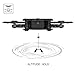 RC Quadcopter Drone with FPV Camera Live Video - 2 Batteries - Flexible Foldable Aerofoils - App WiFi Phone Control - Altitude Hold 3D Flips & Rolls- 6-Axis Gyro Gravity Sensor RTF Helicopter, Black