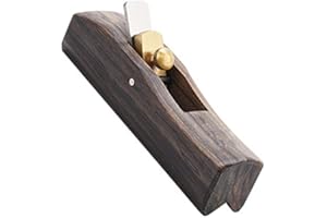 Wooden Hand Plane, Mini Arc Bottom Hand Planer, Wood Block Plane Carpenter Hand Tools for Edge Trimming/Corner Shaping/Chamfe
