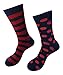 Modern Motif Men’s Power Socks, 2 Pairs Per Sock Gift Box, Funky Men’s Crew Socks, Colorful Patterned Socks for Men, Ideal Coworker, Dad, Boss, and College Graduation Gift, Presidential Collection