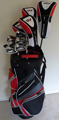 Mens Complete Golf Set Custom Fit for Tall Men 6'0"- 6'6" Tall Right Hand Deluxe Cart Bag