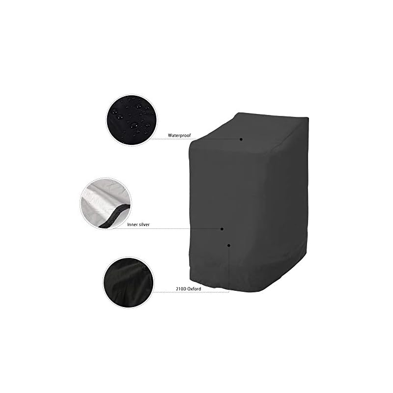 Ghopy Funda Protectora Sillas de Jardín Funda para Sillas Apilables de