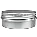Beauticom (Quantity: 6 Pieces) 60G Round Silver Aluminum Metal Tin Storage Jar Containers with Secure Screw Top Lids for Cosmetics, Aromatherapy, Crafts, Paints and More!